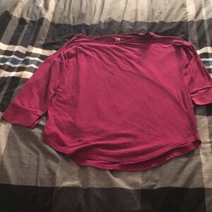 Purple long sleeved shirt